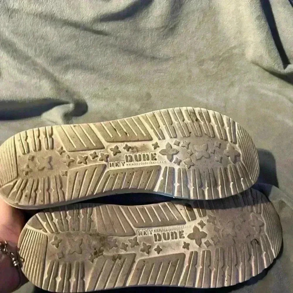 Men’s Hey Dude Gray/Blue Wally Slip On Sneakers, Size 11M - Picture 4 of 5